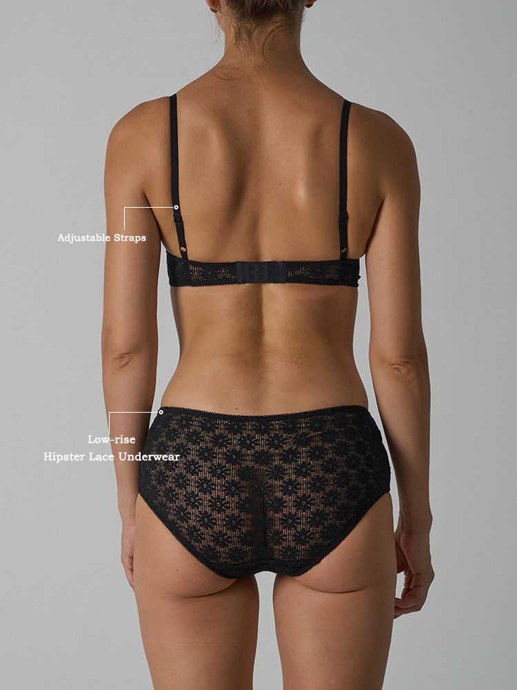 VITALINOVO 3 Pieces Lace Linge - Sheer Bra Lace 评论和价格