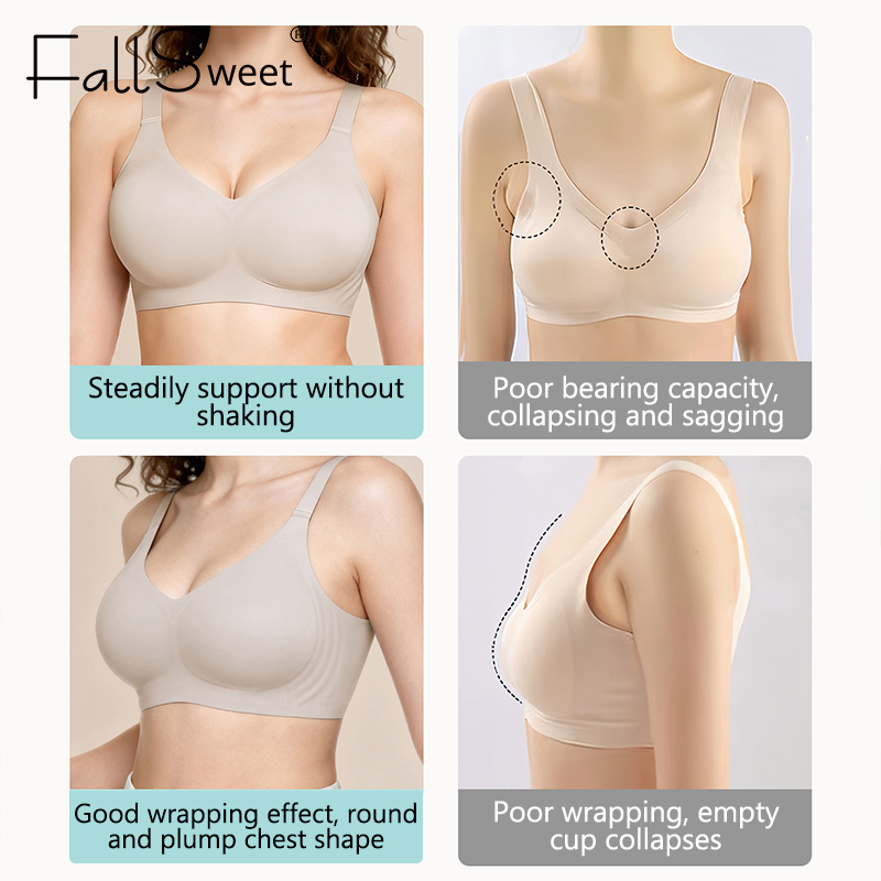 FallSweet Women Push-Up Seamle - Mastectomy Bra Pocket 评论和价格